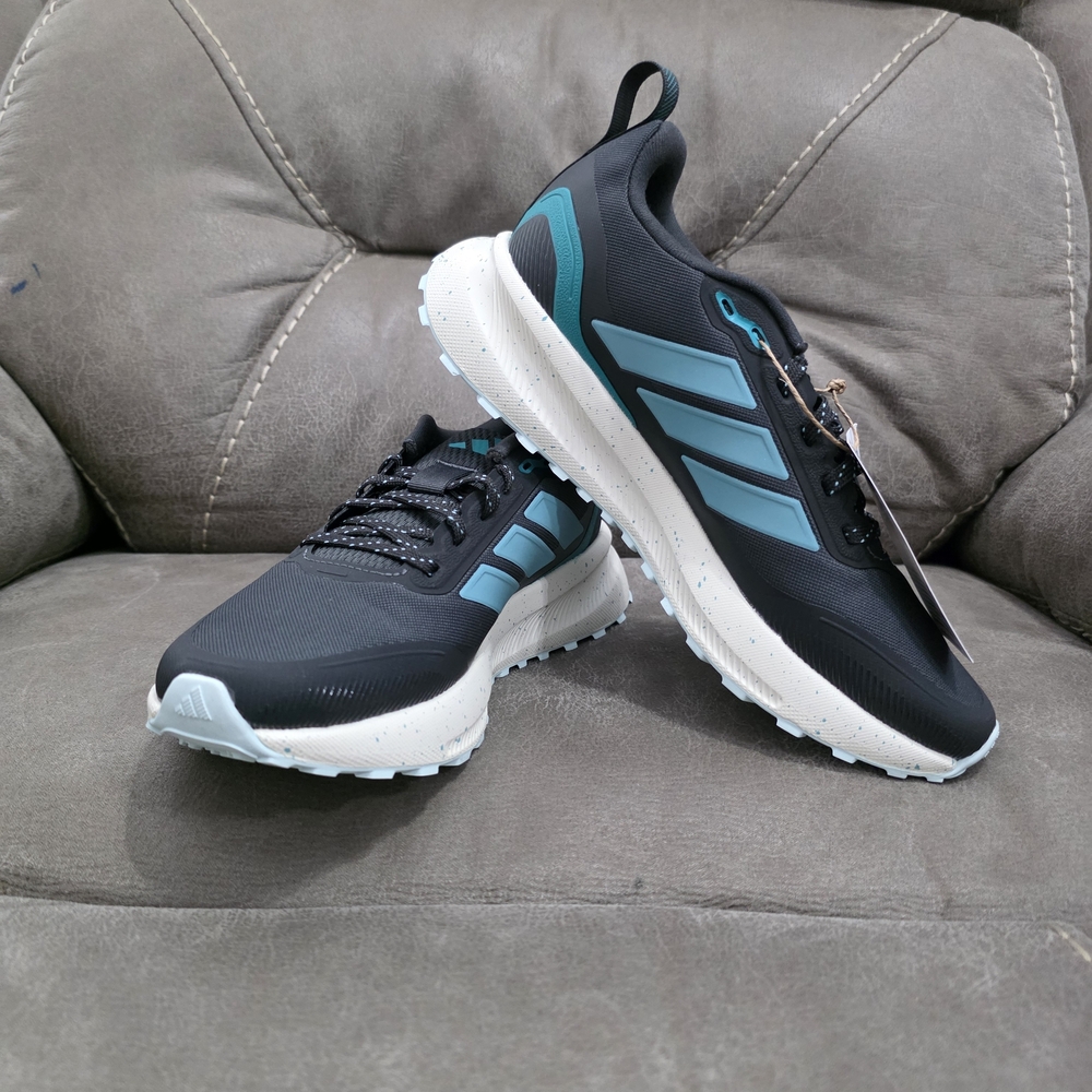 Adidas Runfalcon 5 TR Running Shoes. Black and Teal